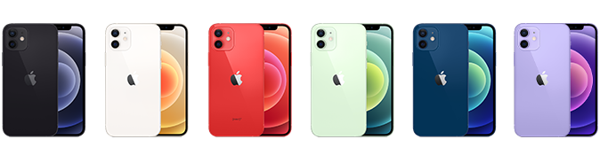 Apple, iPhone 12, Noir, "6,1", 128 Go, 4GB RAM, A14 Bionic "Neuf"
