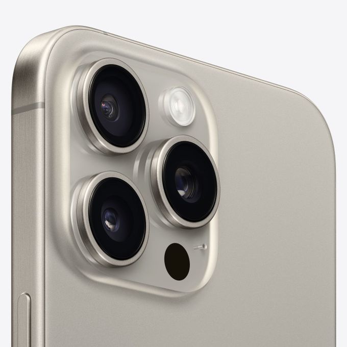 Apple, iPhone 15 Pro, 256 GB, Titane Naturel, 6,1",A17 Pro 8 GB RAM, iOS 17, "Neuf"