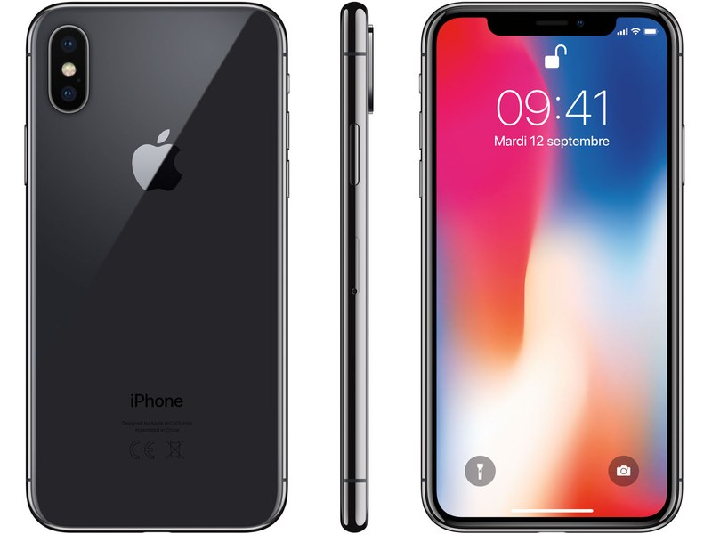 Apple, iPhone X, Gris Sidéral, "5,8 ", 256Go, 3GB RAM, "Neuf"