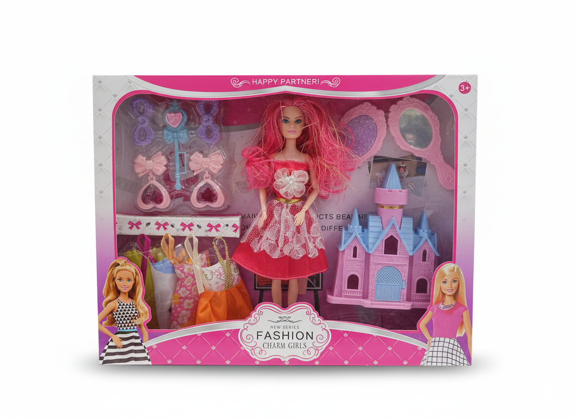 Poupée fashion avec accessoires et tenues – Happy Partner-AK-332