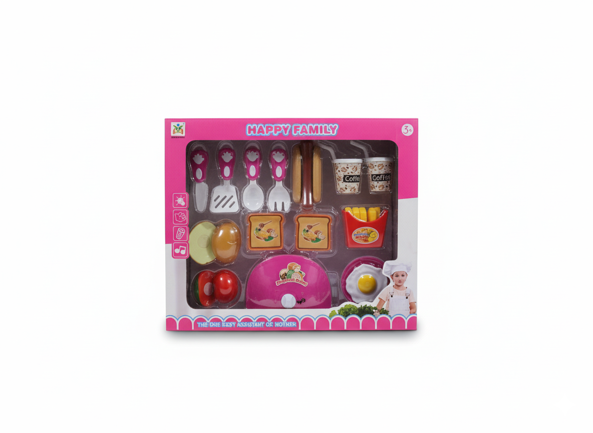 Ensemble cuisine enfant avec accessoires – Happy Family – JD-079
