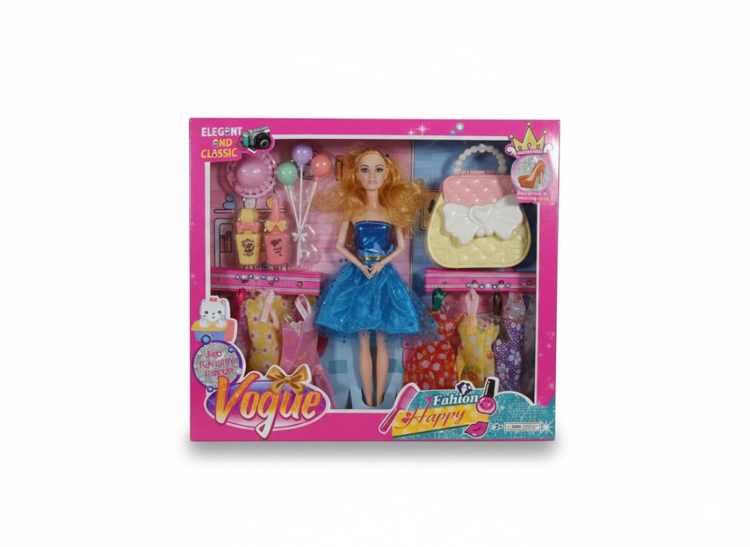Poupée fashion avec accessoires et tenues – Fashion Happy - AK_334