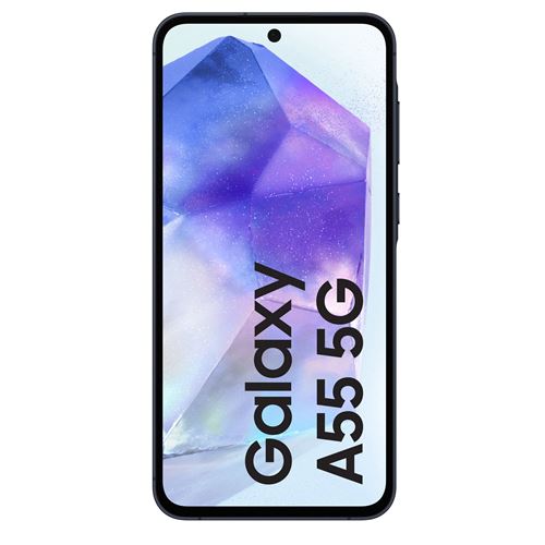 Samsung Galaxy A55, 6,7",Bleu Nuit , Double nano SIM, 256 Go, 8 GB RAM, 5G "Neuf"