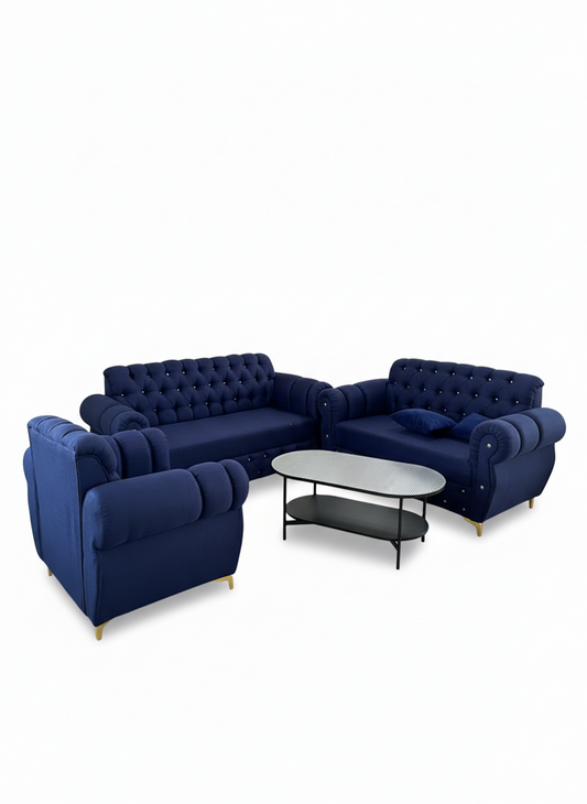 Salon Royal Blue Prestige – 6 places- 4 pièces
