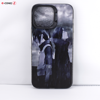 Coque iPhone 14 Pro Max – “Frères maudits” – Sasuke & Itachi