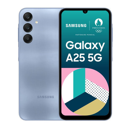 Samsung Galaxy A25, 6,6",Bleu, Double nano SIM, 256  Go, 8 GB RAM, 5G "Neuf"