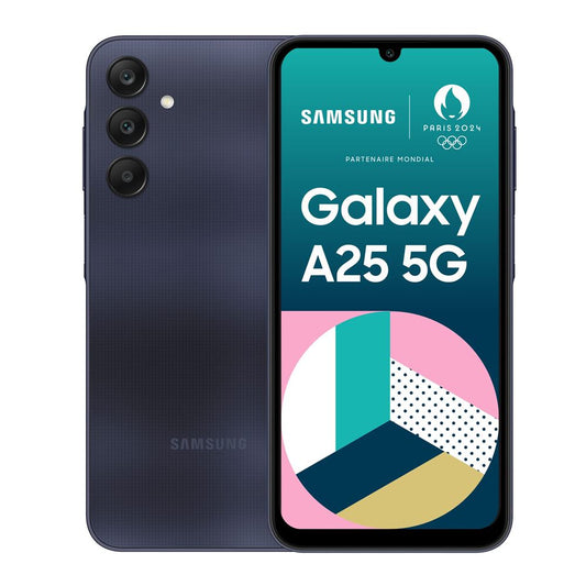 Samsung Galaxy A25, 6,6",Bleu Nuit, Double nano SIM, 256  Go, 8 GB RAM, 5G "Neuf"