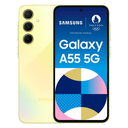 Samsung Galaxy A55, 6,7",Lime , Double nano SIM, 256 Go, 8 GB RAM, 5G "Neuf"